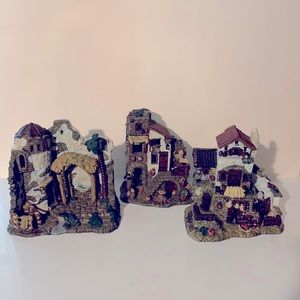 3 Ceramic Houses for decoration